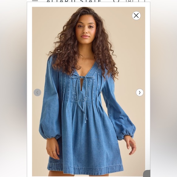 Altar'd State Dresses & Skirts - Altar'd State Denim Shiloh Mini Dress